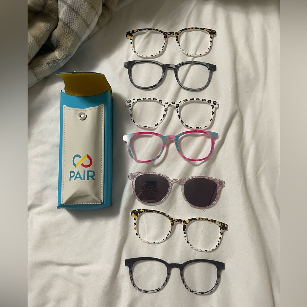 Pair Eyewear Interchangeable Toppers Set of 7